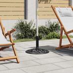 vidaXL Parasolvoet 48x48x33 cm gietijzer zwart, Verzenden, Nieuw