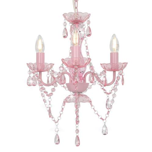 Roze Kroonluchter Deal! -35% voor de Kinderkamer!, Huis en Inrichting, Lampen | Kroonluchters, Nieuw, Verzenden