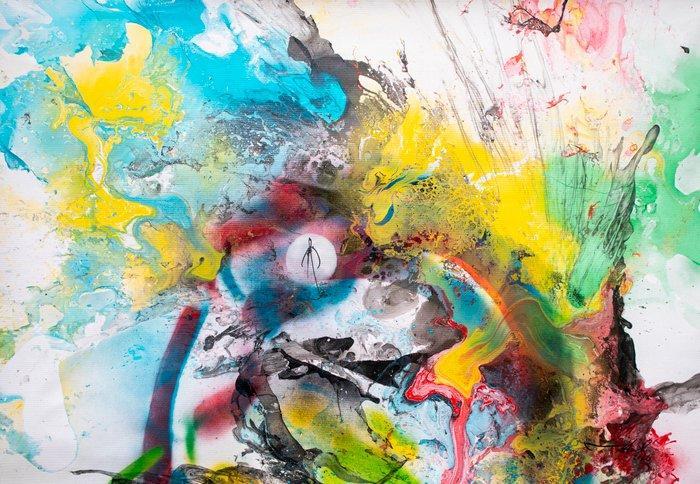 RAM - Dancing with the Cosmos, Antiquités & Art, Art | Peinture | Moderne