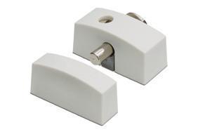 Oplegslot smal met cilinderslot wit SKG1®, Doe-het-zelf en Bouw, Hang- en Sluitwerk, Klink of Kruk, Nieuw, Overige materialen