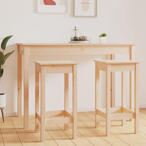 vidaXL Barstoelen 2 st 40x40x78 cm massief grenenhout, Huis en Inrichting, Stoelen, Nieuw, Verzenden