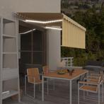 vidaXL Auvent manuel rétractable avec store LED 3x2,5 m, Jardin & Terrasse, Parasols, Neuf, Verzenden