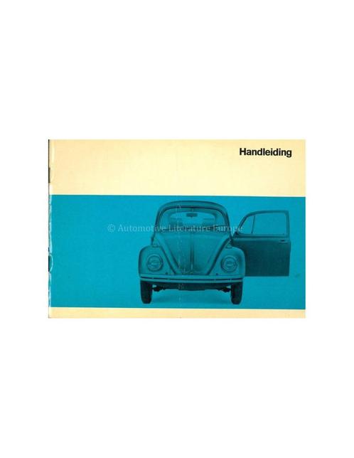 1969 VOLKSWAGEN KEVER 1200 1300 1500 INSTRUCTIEBOEK, Autos : Divers, Modes d'emploi & Notices d'utilisation