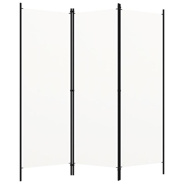 vidaXL Kamerscherm met 3 panelen 150x180 cm wit, Huis en Inrichting, Woonaccessoires | Overige, Nieuw, Verzenden