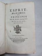 Rousseau / Abbé Joseph de La Porte - Esprit, maximes et