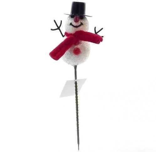 Bijsteker Sneeuwman sneeuwpop per stuk, Huis en Inrichting, Woonaccessoires | Kunstplanten en Kunstbloemen, Nieuw