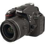 Nikon D5300 zwart + AF-P 18-55mm f/3.5-5.6G DX VR occasion, Audio, Tv en Foto, Zo goed als nieuw, Verzenden