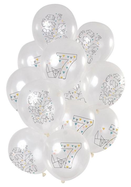 Ballonnen 7 Jaar Origami 30cm 12st, Hobby & Loisirs créatifs, Articles de fête, Envoi