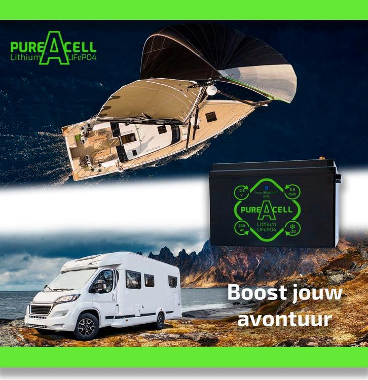 30% korting !  280Ah  Lithium LiFePO4 accupack *Heater, Caravans en Kamperen, Mobilhome-accessoires, Nieuw, Ophalen of Verzenden