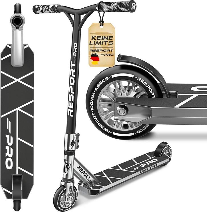 Stuntstep - Voor kinderen en volwassenen - Vouwbaar - Zilver, Fietsen en Brommers, Steps, Nieuw, Verzenden