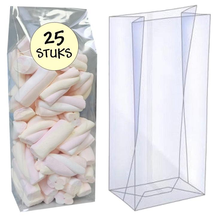 Fako Bijoux - Blokbodemzakjes Plastic Transparant -, Diversen, Cadeauverpakkingen, Verzenden