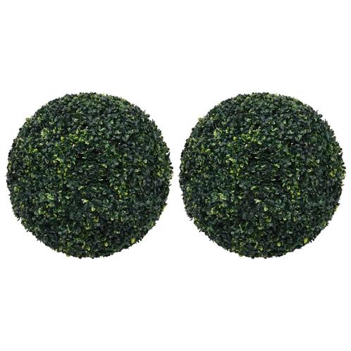vidaXL Kunstbuxusbollen 2 st 52 cm, Huis en Inrichting, Woonaccessoires | Kunstplanten en Kunstbloemen, Nieuw, Verzenden
