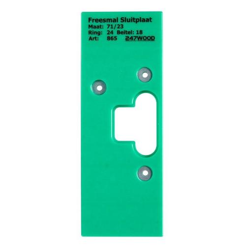 247WOOD Freesmal sluitplaat 71x23, Doe-het-zelf en Bouw, Hang- en Sluitwerk, Klink of Kruk, Nieuw, Overige materialen