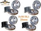 Spacers 20mm Alfa Fiat Opel 5x98 58.1 Spoorverbreders, Ophalen of Verzenden