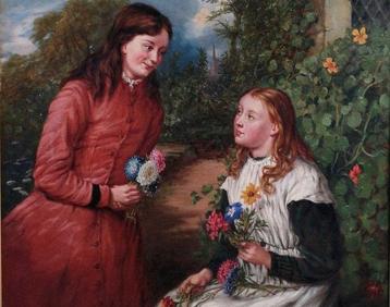Italiaanse school (XIX) - Mamma e bambina, Antiek en Kunst, Kunst | Schilderijen | Klassiek