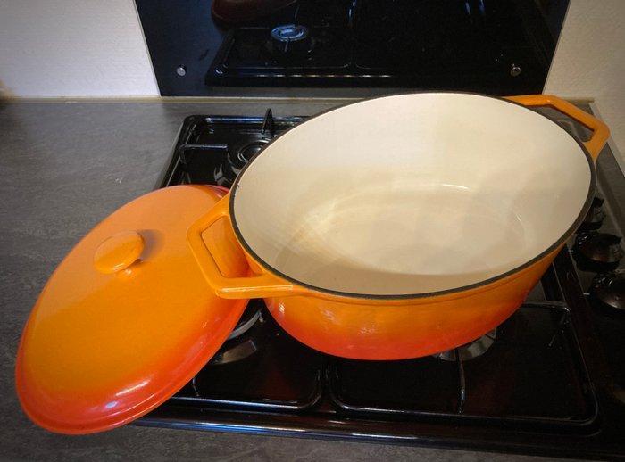 Braadpan - bron, Emaille, Antiek en Kunst, Antiek | Keukengerei