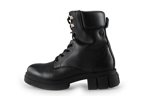 Tommy Hilfiger Veterboots in maat 37 Zwart | 5% extra, Kleding | Dames, Schoenen, Zwart, Zo goed als nieuw, Overige typen, Verzenden