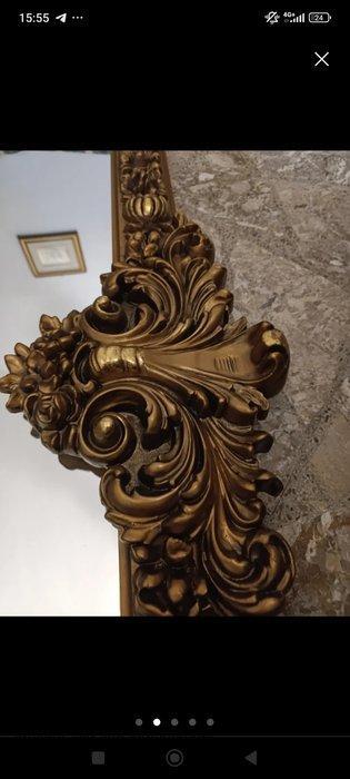 Tafelspiegel - Hout - Vintage spiegel uit de jaren 50, Antiek en Kunst, Curiosa en Brocante