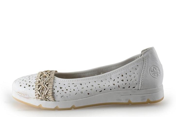 Rieker Ballerinas in maat 39 Wit, Kleding | Dames, Schoenen, Wit, Zo goed als nieuw, Ballerina's, Verzenden