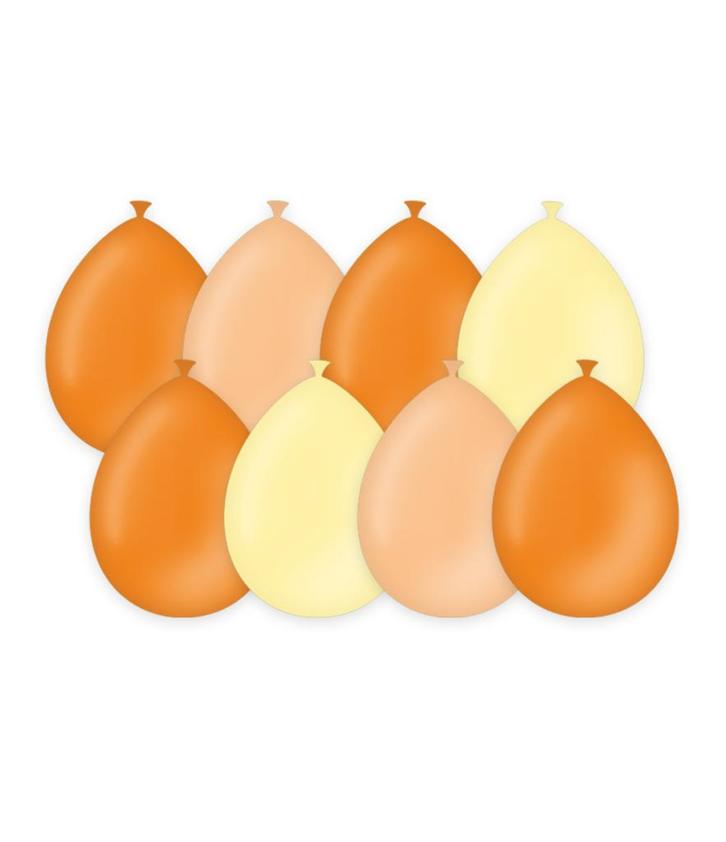 Gekleurde Flower Power Ballonnen 30cm 8st, Hobby en Vrije tijd, Feestartikelen, Nieuw, Verzenden
