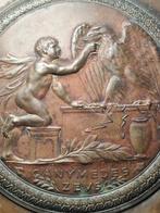 Ferdinand Le Villain - Tafelmiddenstuk - Gepatineerd brons -, Antiquités & Art