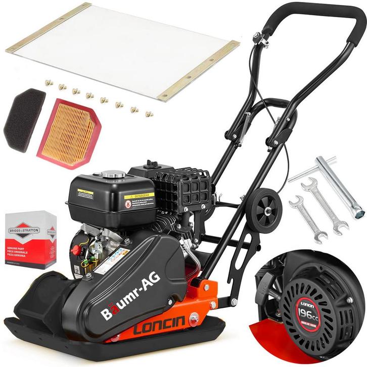 Trilplaat - grondverdichter - 26 kN - 90 kg - Loncin, Sport en Fitness, Fitnessmaterialen, Nieuw, Ophalen of Verzenden