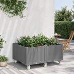 vidaXL Plantenbak met wielen 100x80x54 cm polypropeen, Tuin en Terras, Verzenden, Nieuw