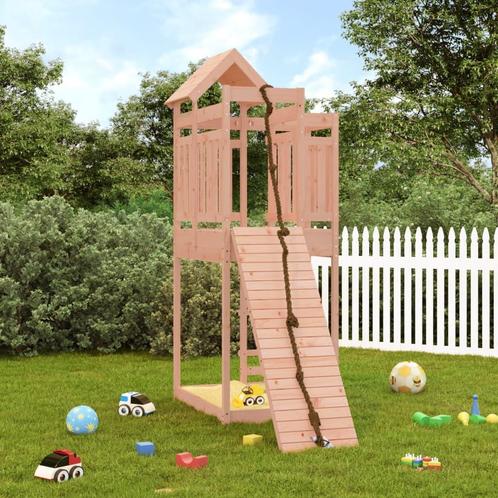 vidaXL Speelhuis met klimwand massief douglashout, Kinderen en Baby's, Speelgoed | Buiten | Speeltoestellen, Nieuw, Verzenden