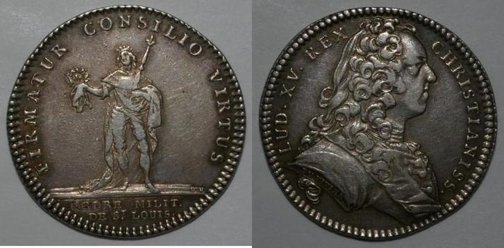 France Saint Louis Orden Louis Xv Lud Xv Rex Christianiss, Postzegels en Munten, Penningen en Medailles, Verzenden