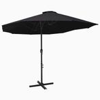 vidaXL Parasol met aluminium paal 460x270 cm zwart, Tuin en Terras, Verzenden, Nieuw