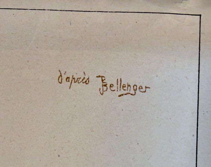 Belleger / Ets de la Vasselais - Ets R. Plas, Paris - RARE, Antiek en Kunst, Kunst | Tekeningen en Fotografie