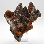 Esthétique CALCITE ORANGE et NOIR, Sardaigne Cristaux sur