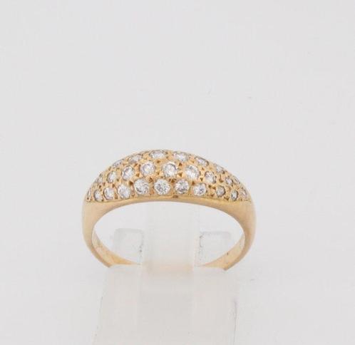 Zonder Minimumprijs - Ring - 18 karaat Geel goud Diamant, Handtassen en Accessoires, Ringen