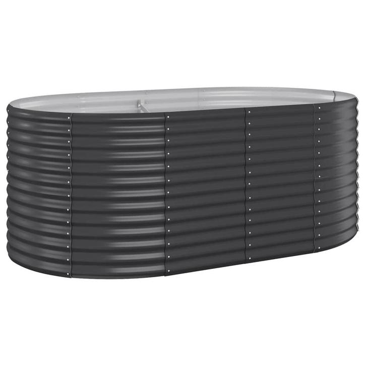 175cm Plantenbak Gep. Staal | OP = OP | Balkon/Terras, Tuin en Terras, Bloembakken en Plantenbakken, 60 cm of meer, 100 cm of meer