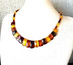 Natuurlijke Baltische barnsteen-halsketting, brede