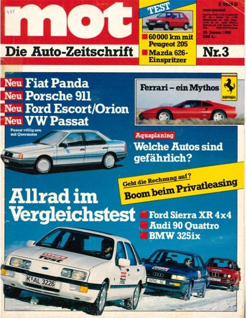 1986 MOT AUTO JOURNAL MAGAZINE 03 DUITS, Livres, Autos | Brochures & Magazines, Enlèvement ou Envoi