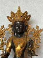 Groene Tara gesigneerd 48 cm / 9.2 kg - Verguld Brons -