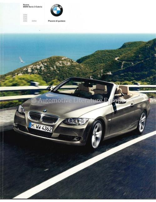 2007 BMW 3 SERIE CABRIOLET BROCHURE ITALIAANS, Livres, Autos | Brochures & Magazines