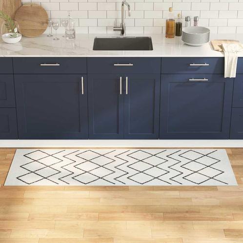 vidaXL Keuken Mat Geometric Geometrisch 60 x 180 cm Fluweel, Tuin en Terras, Deurmatten, Nieuw, Verzenden
