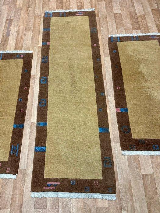 3 pièces bordure de lit Népal - Tapis - 220 cm - 71 cm, Maison & Meubles, Ameublement | Tapis & Moquettes