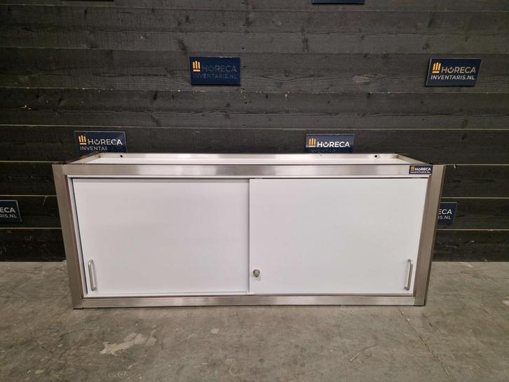 Wandkast | trespa | RVS | 150cm, Zakelijke goederen, Horeca | Meubilair en Inrichting, Gebruikt