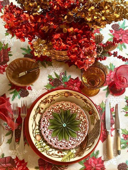 Kersttafelkleed met klassiek patroon voor grote tafels. -, Diversen, Kerst