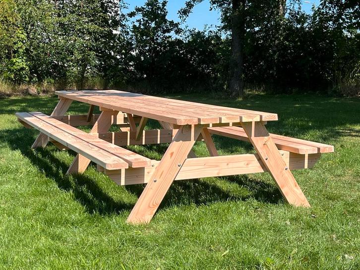 Topkwaliteit Picknicktafel – Douglas Hout – 10% Korting, Tuin en Terras, Picknicktafels, Nieuw, Hout, Rechthoekig
