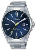 Pulsar Heren Horloge - 43 mm staal blauw PS9603X1 (Horloges), Nieuw, Verzenden