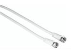 Veiling - Hama 00205037 coax-kabel 1,5 m F Wit, Audio, Tv en Foto, Audiokabels en Televisiekabels, Gebruikt