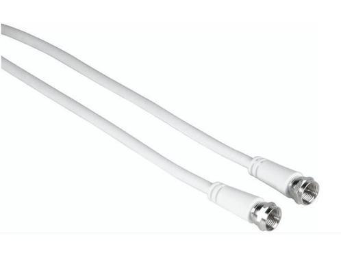 Veiling - Hama 00205037 coax-kabel 1,5 m F Wit, Audio, Tv en Foto, Audiokabels en Televisiekabels, Gebruikt
