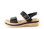 Rieker Sandalen in maat 40 Zwart | 5% extra korting, Verzenden, Zwart, Sandalen of Muiltjes, Zo goed als nieuw