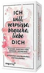 Ich will, vermisse, liebe, brauche dich: Kleine Karten f..., Boeken, Gelezen, Verzenden