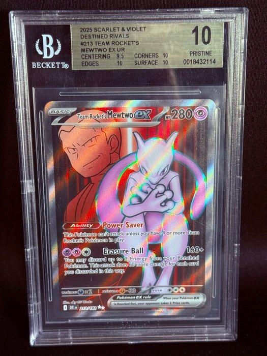 Pokémon - 1 Graded card - Mewtwo 213 Full art, Foil -, Hobby en Vrije tijd, Verzamelkaartspellen | Pokémon