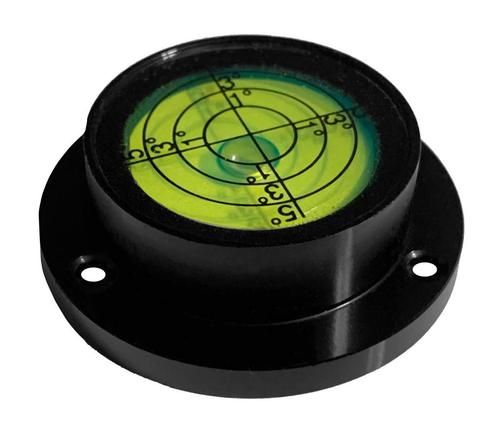 Ronde waterpas in aluminium behuizing (40x30x13 mm, zwart), Doe-het-zelf en Bouw, Gereedschap | Overige machines, Nieuw, Verzenden